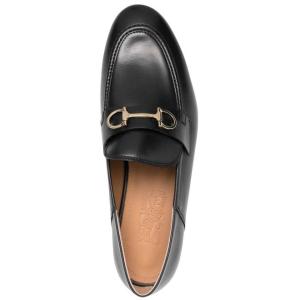 Mocassini Gancini In Pelle Ferragamo Nero Taglia 5 Ferragamo  Taglia 5