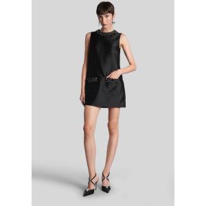 Abito corto in Poliestere Nera