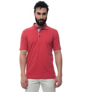 Andrea Fenzi Polo manica corta Rosso Cotone Uomo