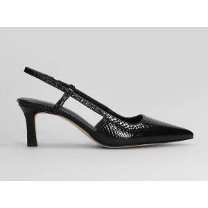 Decollete Alora Mid Sling in Pelle Nera