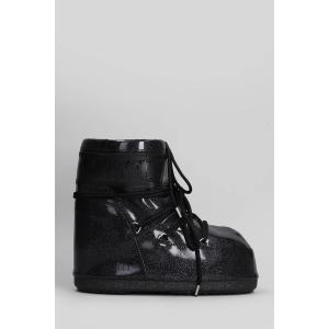 tronchetti tacco basso Mb icon low glitter in PVC Nero