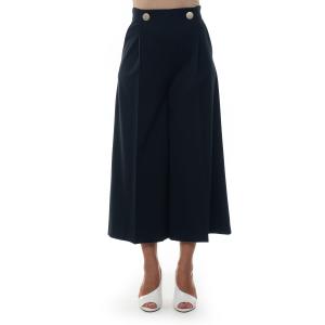 Blue Les Copains Pantalone largo Blu Poliestere Donna