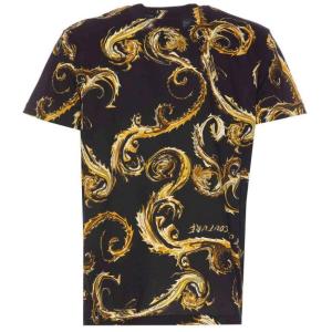T-shirt Couture Nera Con Stampa Cromata Versace Jeans Couture Nero Taglia M Versace Jeans Couture Taglia M