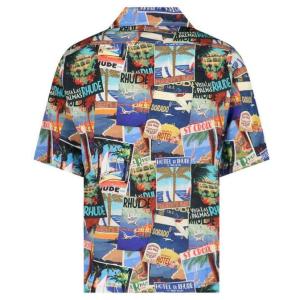 Camicia Stampata Rhude Blu Taglia M Rhude  Taglia M