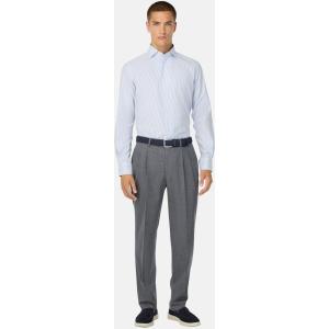 Boggi, Camicia A Righe In Cotone Regular Fit, Uomo, Azzurro, Taglia: 38