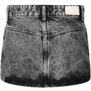 Minigonna Effetto Invecchiato In Denim Icon Denim Grigio Taglia 23 Icon Denim  Taglia 23