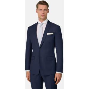 Boggi, Abito Micro Fantasia In Lana Stretch, Uomo, Blu, Taglia: 52