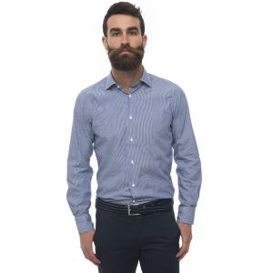 Carrel Camicia casual Blu Cotone Uomo