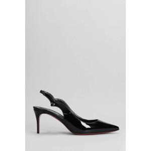 Decollete Hot chick sling 70 in Vernice Nera