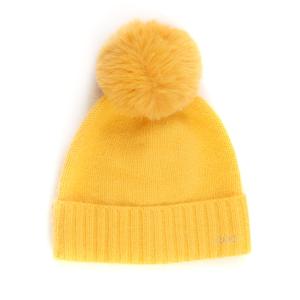 Liu Jo Cappello a coste Giallo Poliammide Donna