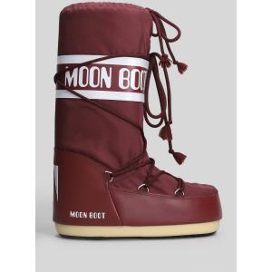 Stivali tacco basso Mb icon nylon in Nylon Bordeaux