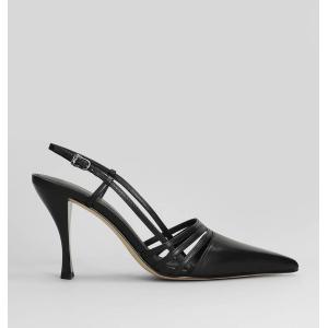 Decollete Haisley Sling Pump in Pelle Nera