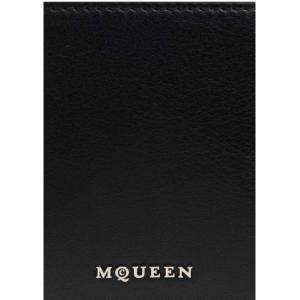 Portafoglio In Pelle Di Vitello Con Logo Alexander Mcqueen Nero Taglia onesize Alexander Mcqueen Taglia onesize