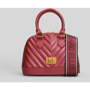 Borsa a spalla Flat Maya in Gomma Rossa