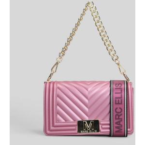 Borsa a spalla Flat S in Gomma Viola