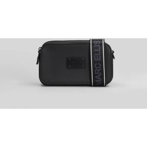 Borsa a spalla Flat Marc in ecopelle Nera