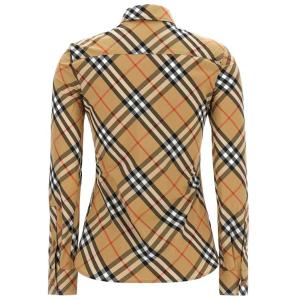 Camicia A Quadri Burberry Nude e Neutro Taglia 6 Burberry  Taglia 6