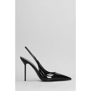 Decollete Lidia Slingback in Vernice Nera
