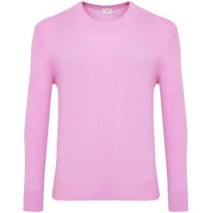 Maglia girocollo rosa cotone