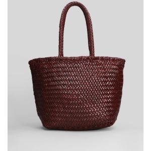 Tote Grace Basket Small in Pelle Bordeaux