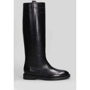 Stivali tacco basso  in Pelle Nera