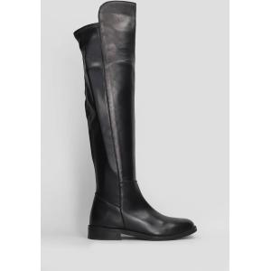 Stivali tacco basso  in Pelle Nera