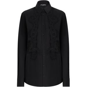 Camicia con inserti in pizzo