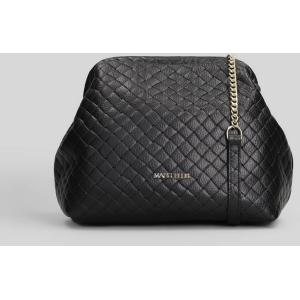 Borsa a spalla Arlena M Plot in ecopelle Nera