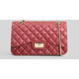 Borsa a spalla Flat Falcon M in Gomma Rossa