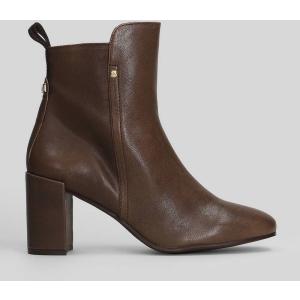 tronchetti tacco alto  in Pelle Marrone