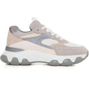 Hogan Sneakers con lacci hyperactive Beige-grigio Pelle Donna