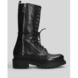 Anfibi  in Pelle Nera