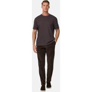 Boggi, T-shirt In Misto Cotone E Lana., Uomo, Marrone scuro, Taglia: XXL