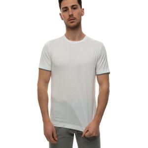 Canali T-shirt girocollo mezza manica Bianco Cotone Uomo