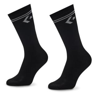 33-Set di 2 paia di calzini lunghi da donna E1025B-2009 Nero