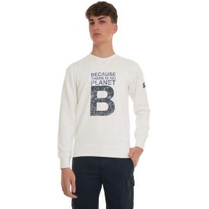 Ecoalf Felpa girocollo Greatalf Bianco Cotone riciclato Uomo