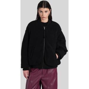 Giacca Bomber in Lana Nera