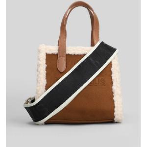 Borsa a spalla Buby Suede S in Camoscio Cuoio naturale