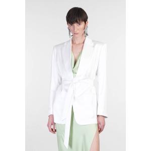 Blazer Guia With Belt in Poliestere Bianca
