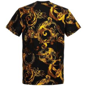 T-shirt Con Stampa Integrale Versace Jeans Couture Fantasia e Rigato Taglia S Versace Jeans Couture Taglia S