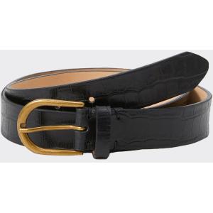 Selected Homme Cintura Calle Leather Nera