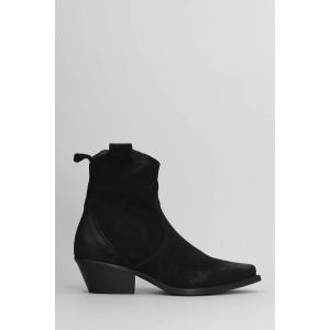 tronchetti texani  in Camoscio Nero