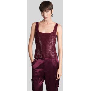 Topwear Marzia in Nylon Bordeaux