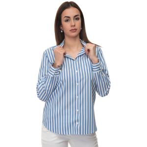 Max Mara weekend Camicia da donna in cotone filippo Bianco-blu Cotone Donna