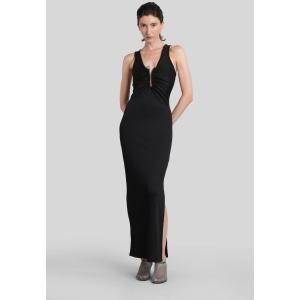 Abito lungo  in Poliestere Nera