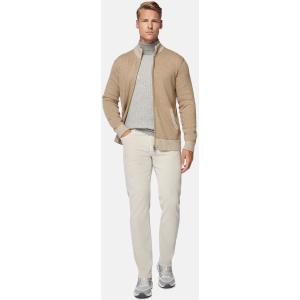 Boggi, Maglia Full Zip Taupe In Misto Cashmere, Uomo, Taupe, Taglia: L