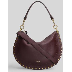 Borsa a spalla Oskan soft zip in Pelle Bordeaux