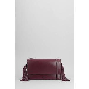 Borsa a spalla Tassel in Pelle Viola