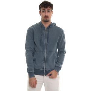 Detwelve Felpa zip con cappuccio Blu Cotone Uomo
