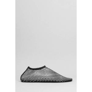 Ballerine Minette flat in Nylon e Pelle Nera